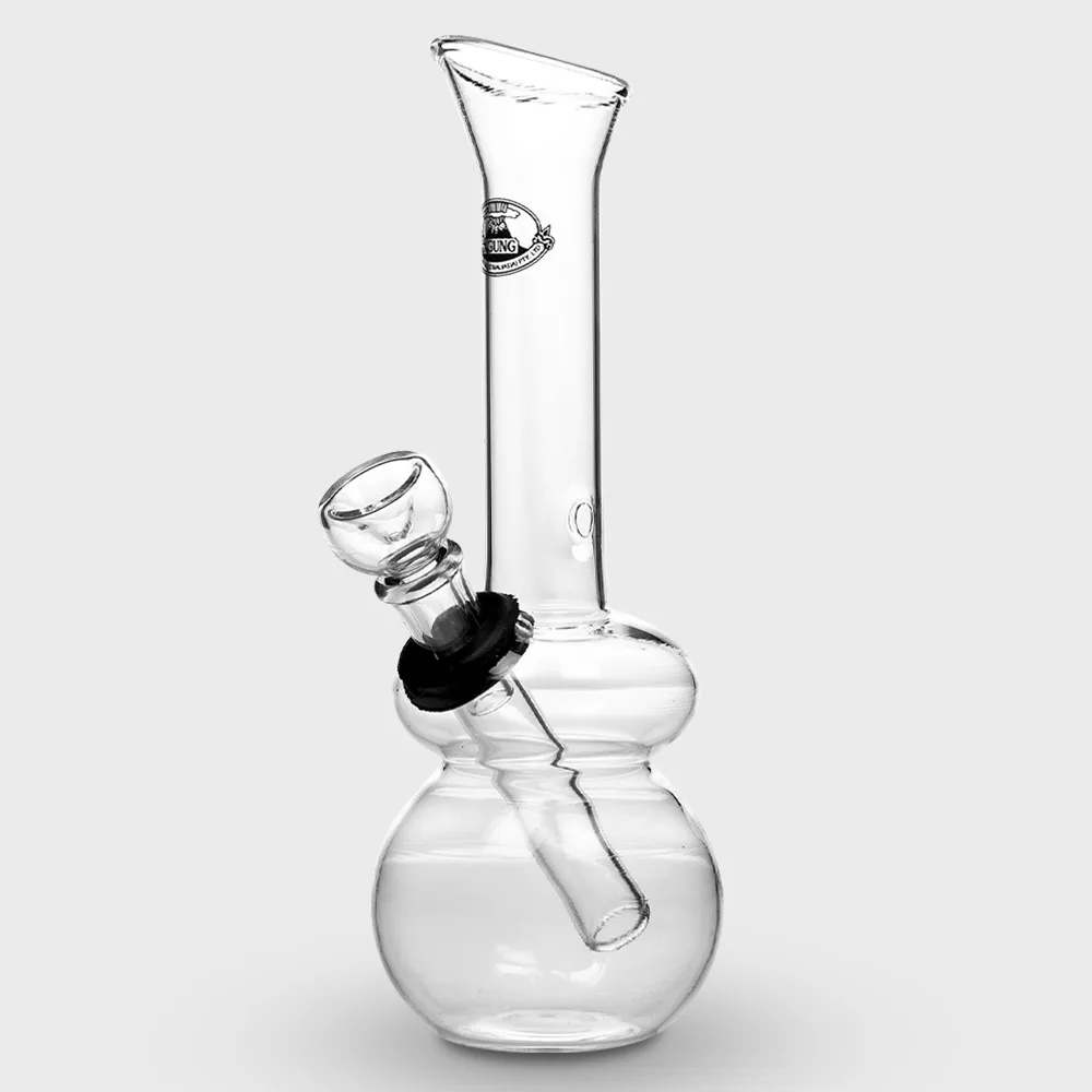 AGUNG Double Bubble Glass Bong 21cm