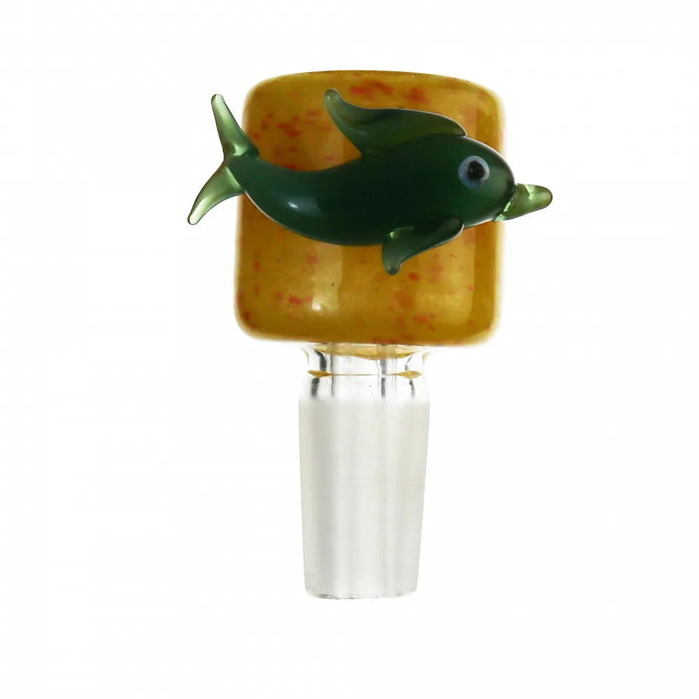 Dolphin Glass Cone Piece 14mm