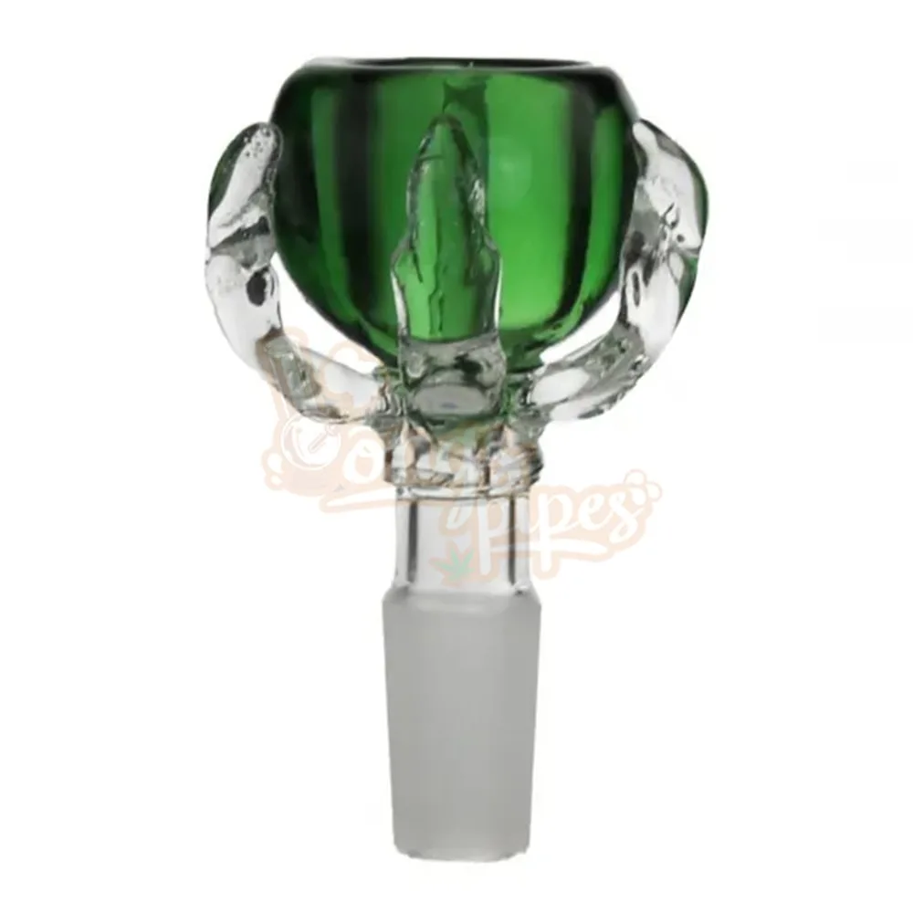 Dragon Claw Bowl 14mm Colored Glass Cone Piece