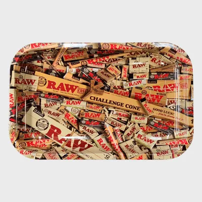 Mixed-RAWs Metal Rolling Tray 28×18 cm