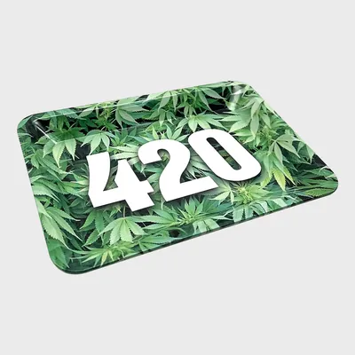 Rasta 420 Rolling Metal Tray 18×12.5 cm