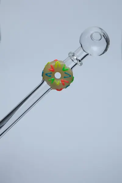 Sprinkles Donut Sweet Puff Glass Pipe 14cm Yellow