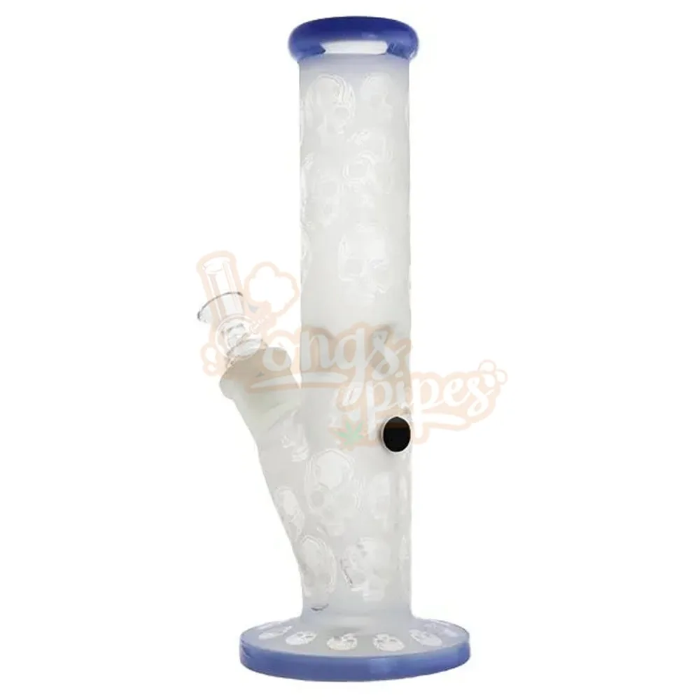 Didgeridoo Straight 9mm Frosted Skulls Waterpipe 30cm