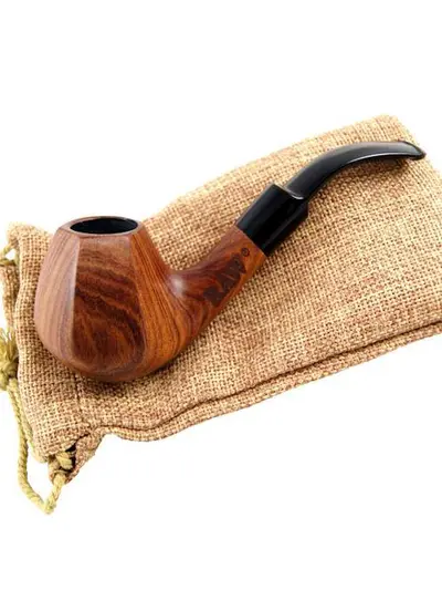 RAW WOODEN PIPE 14cm