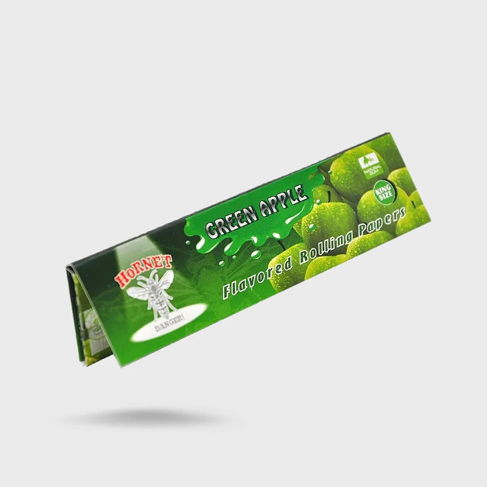 HoRNET Flavored Rolling Papers King Size Green Apple