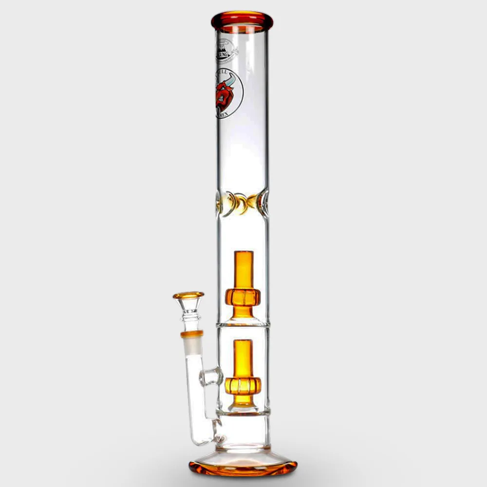 AGUNG Percolator Straight Glass Bong 42cm