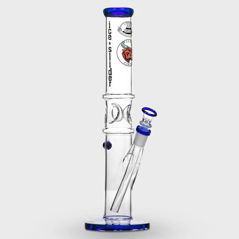 AGUNG Ice Slider Full Straight Glass Bong 33cm