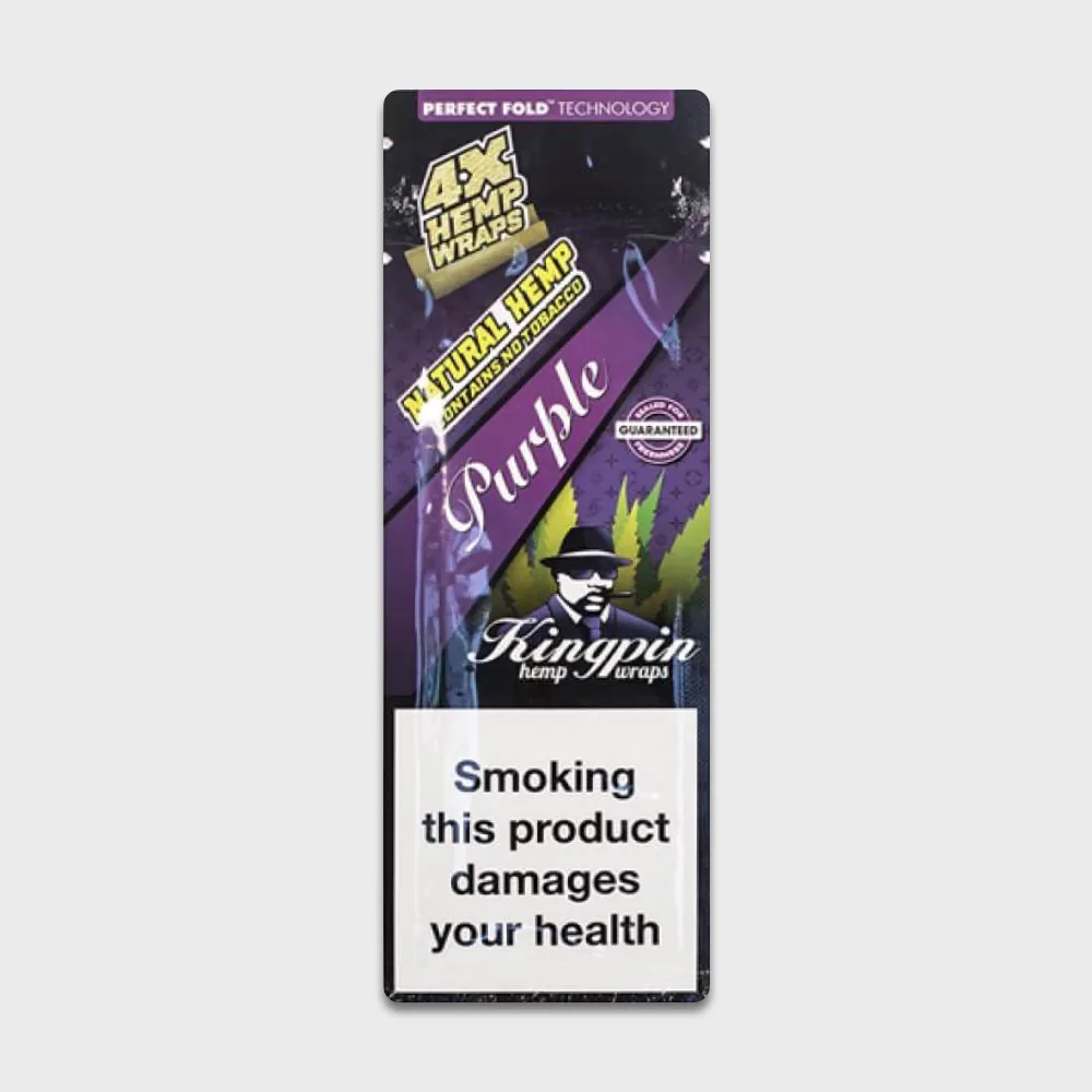 Kingpin 4X Hemp Wraps Purple