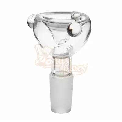 Bubble Glass Cone Piece 14mm Clear