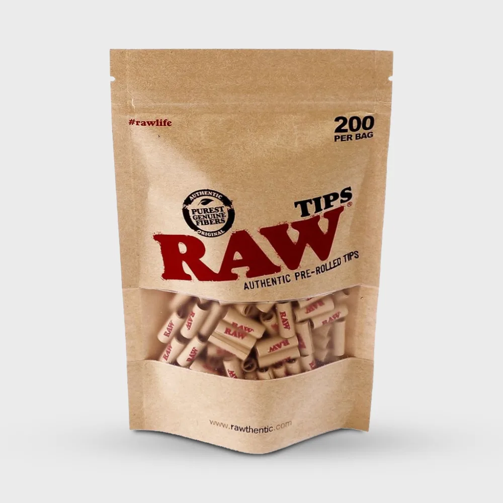 RAW Authentic Pre-Rolled Tips Bag