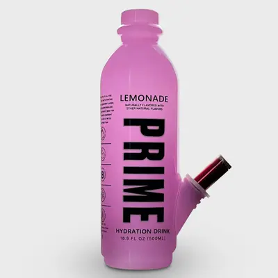 Pink PRIME Design Bottle Bong 22cm