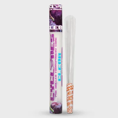 Cyclones Clear Pre-Rolled Transferent Cone Grape