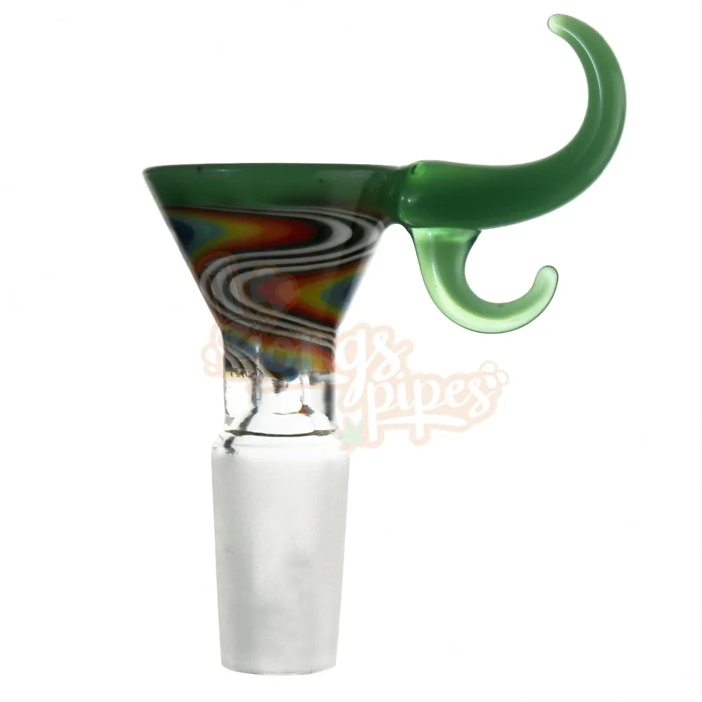 WigWag Cone Piece with Colored Double Handle 14mm
