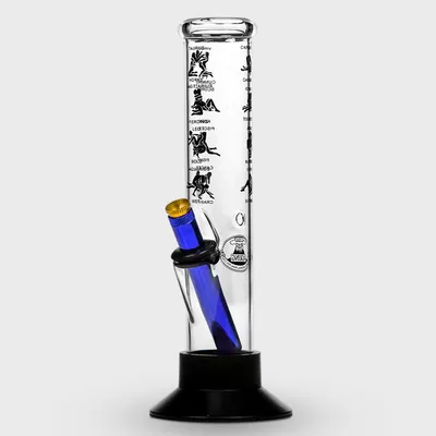 AGUNG Sexy Decal Design Straight Bong 24cm