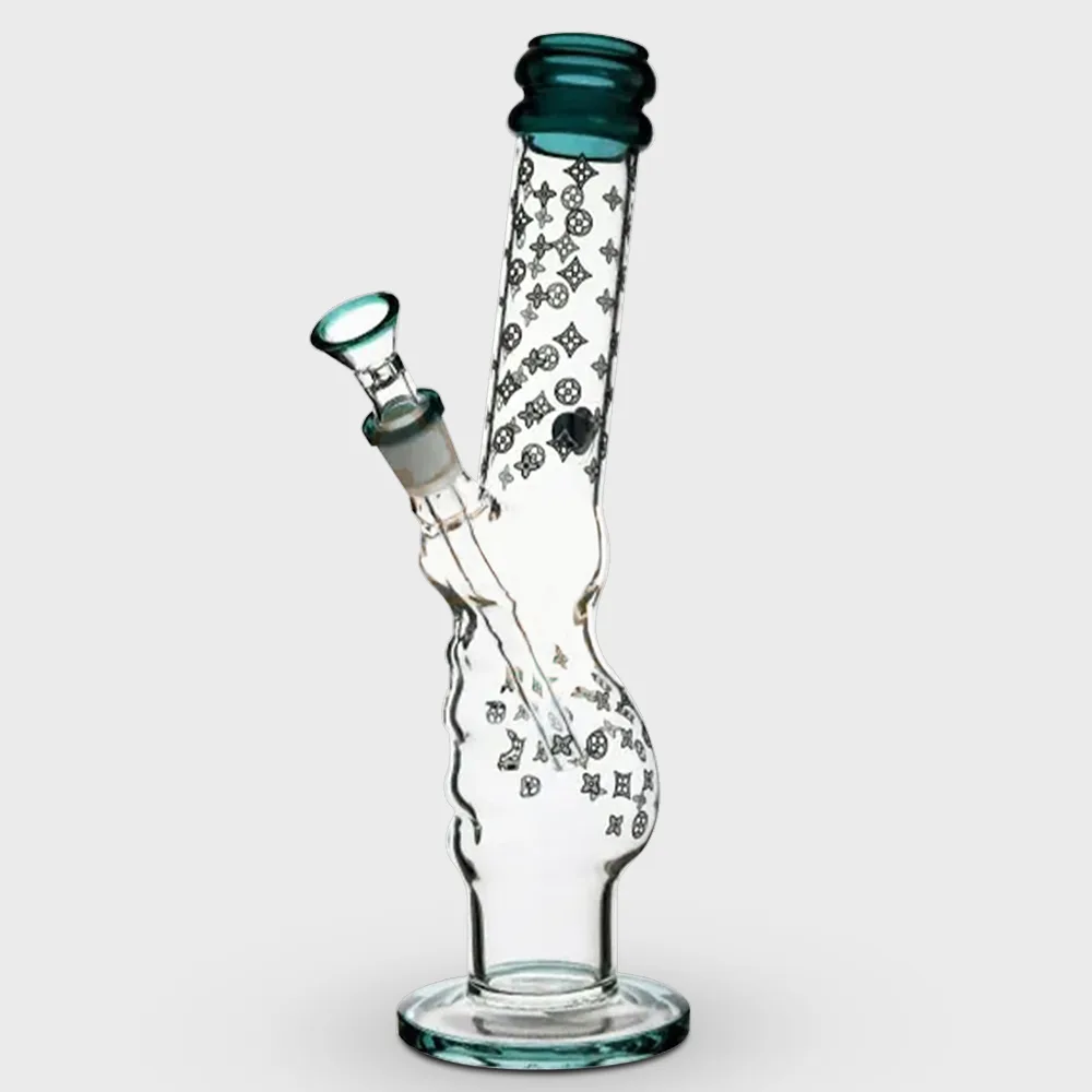 LV Glow in the Dark Gripper Glass Bong 33cm