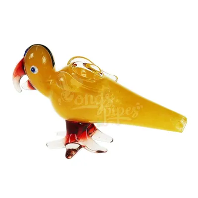3G Yellow Parrot Glass Pipe