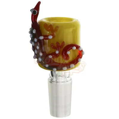 Colored Cone Piece with 3D Gekkonidae Design 14mm