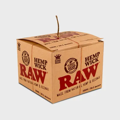 RAW Hemp Wick King Size 100ft / 30.5 meters